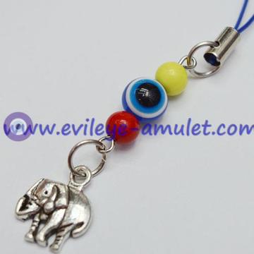 Turkish Blue Evil Eye Elephant Phone Charm Pendant