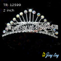 Acessórios para cabelo de tiara de casamento de cristal