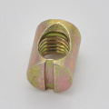 Yellow Zinc Plated Cross Hole Nut