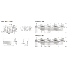 Display de 0,30 pulgadas de 4 dígitos de 7 segmentos (GNS-3041Ax-Bx)