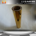 Golden coated metallized PET film