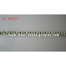 Fashion jewelry chain Shiny Silver Plate