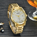 Black white dial gold stainless steel watches