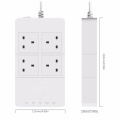 Puissance intelligente Stirp EU / Us / UK / Au Plug 4 Outlet avec chargeur USB 5 ports