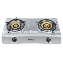 2 Burner Brass Burner Cap Gas Stove