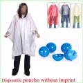 Disposable poncho raincoat for outdoor travelling