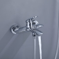 Polished Round Bath Shower Mixer Tap