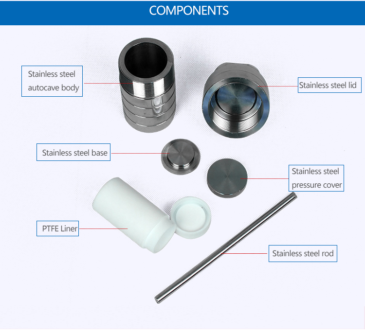 100ml High Temperature Hydrothermal Synthesis Reactor 