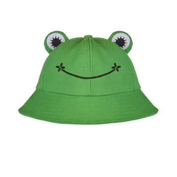 Women Frog Cotton Bucket Hat