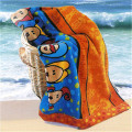 Adult Hooded Beach Towel Poncho With Elastic