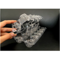 Envasado de huevos de plástico transparente PET Clamshell