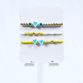 Blue Heart Soft Clay Bead Bracelet три часа