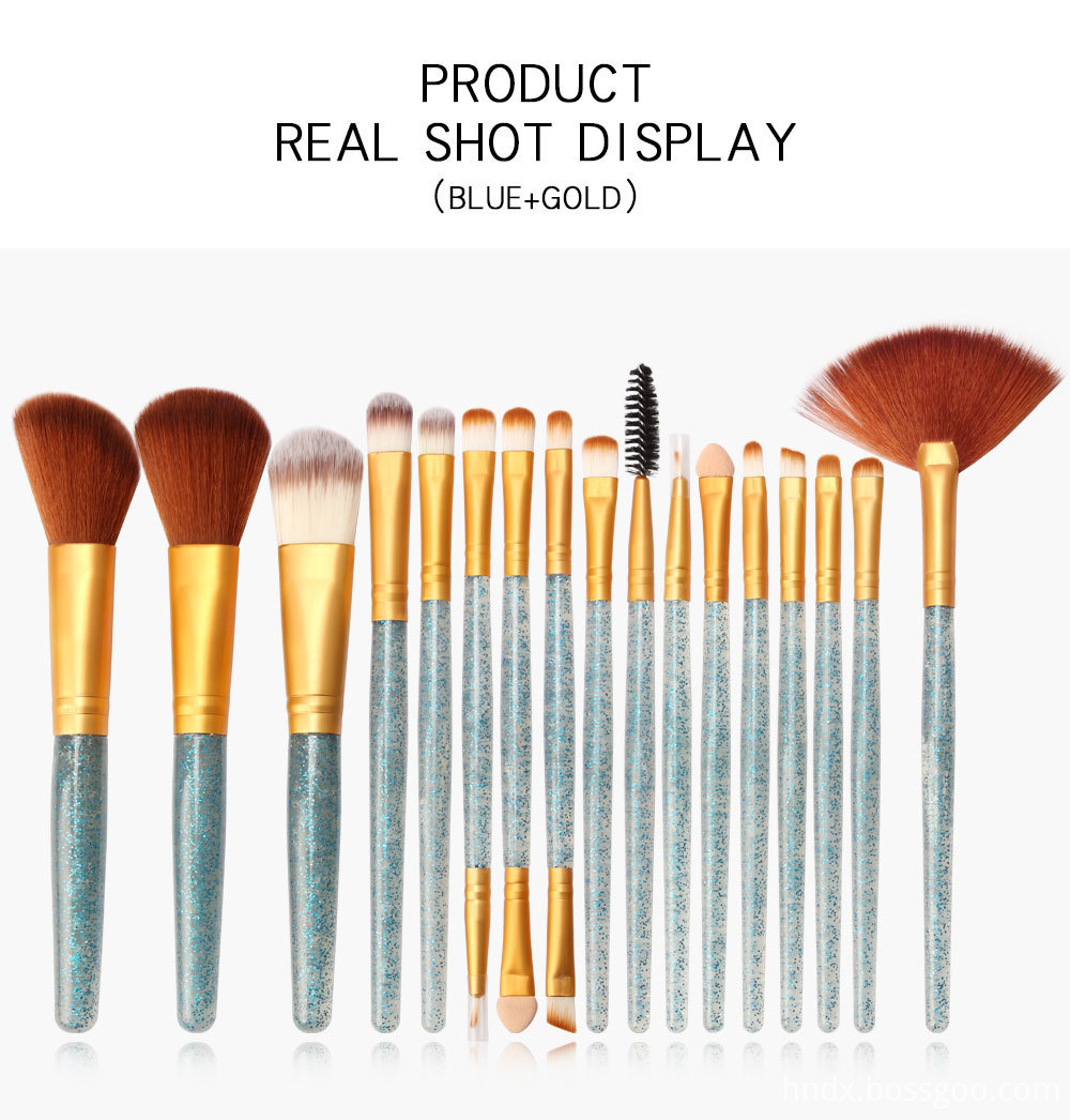 Crystal Handle Makeup Brushes Set