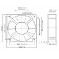 Ventilador Axial de alta qualidade de entrada AC 110V