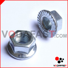 DIN 6923 Tuercas de brida hexagonal Zinc plateado