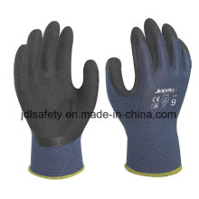 Blue Bamboo Fiber Work Glove with Latex Foam Coating (L3014)