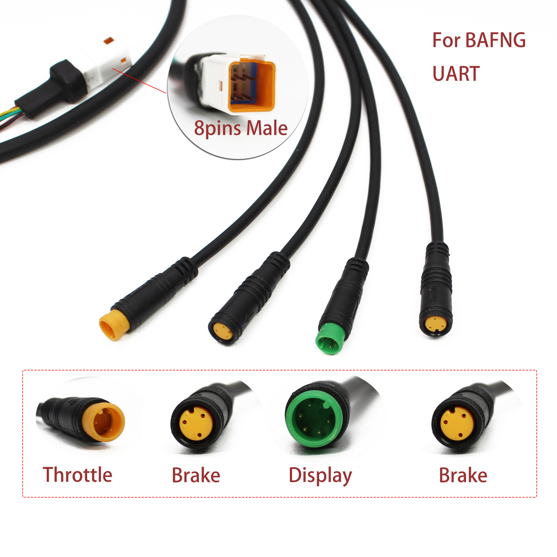 Waterproof Electric Bicycle Cable Set Waterproof Electric Bicycle Cable Set