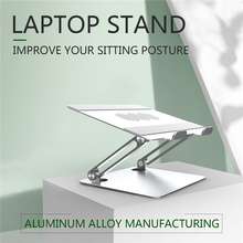 Liga de alumínio de suporte vertical para laptop para tablet notebook