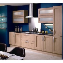 Customized PVC Vacuum Kitchen Cabinets Cupboard for Hotel Project