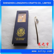 Hot Sell Soft Enamel Logo Bookmark with Gift Box