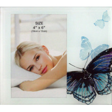 Cadre Photo en verre beau papillon