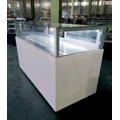 modern floor display cabinet with glass doors