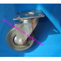 Gray rubber fixed caster wheel N120050