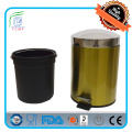 Modern Slim Round Shape Stainless Steel Waste Bin