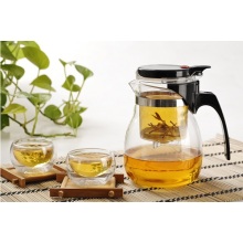 Juego de té, pote de té de vidrio, taza de té resistente al calor, tetera de borosilicato