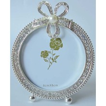 Bowknot rond Metal Photo Frame