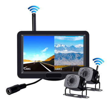 Digital wireless 2 Ch cameras 5 inch monitor