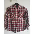 Men Causal Y/D Flannel Long Sleeve Shirt