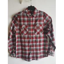 Men Causal Y/D Flannel Long Sleeve Shirt