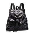 Nueva bolsa de mochila de diamantes geométricos mochila plegable mochila de mochila casual