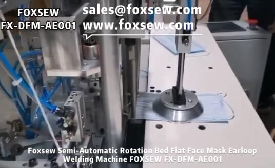 Semi-Automatic Rotation Bed Flat Face Mask Earloop Welding Machine Semi-Automatic Rotation Bed Flat Face Mask Earloop Welding Machine