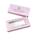 Custom Beauty Pink Eyelash Box with Window