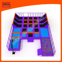 Cheap Rectangular Kids Wholesale Indoor Trampoline Bed Park