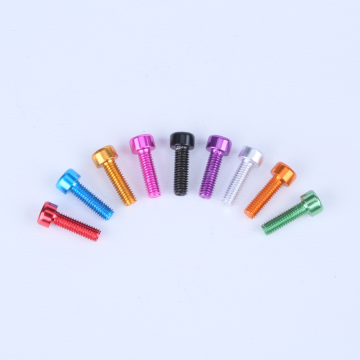 Customized hexagon socket bolt cap aluminum key screw