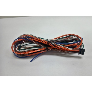 Twisted wire harness with MOLEX housing