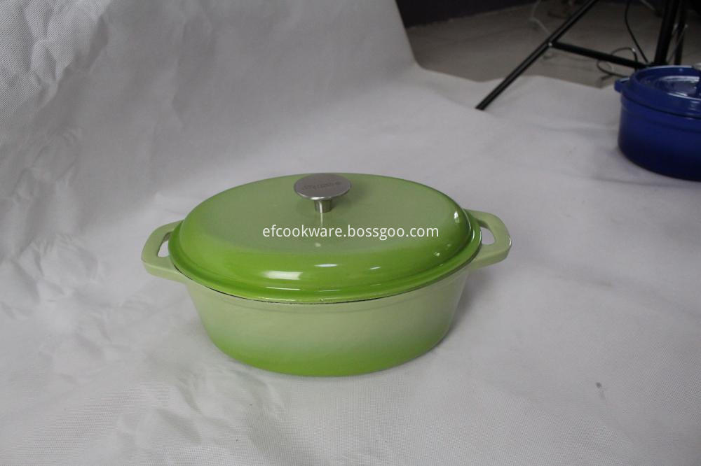 Oval Cast Iron Pot