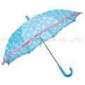 Frill Lace Cute Auto Open Kids Umbrella