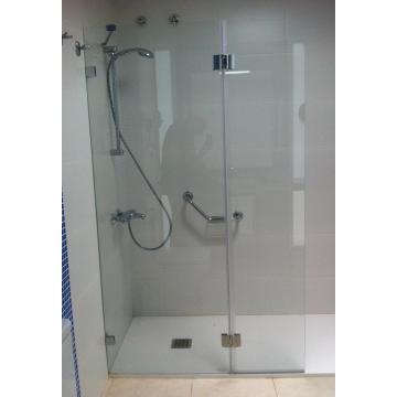 Toughened Clear Etched Shower Screen Glass Panels