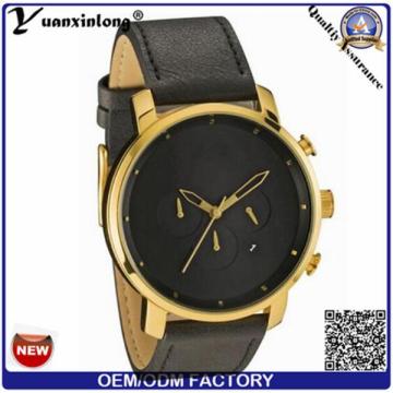 YXL-381 Fashion Mens New Style Mesdames montres or plaqué en cuir élégant Vogue Mvmt Quartz Watch