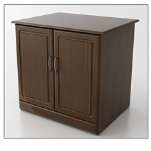 Espresso Finish Multi-functional Wooden Cabinet