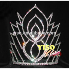decorated classic flower crystal adult austrian tiara
