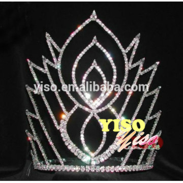 decorated classic flower crystal adult austrian tiara