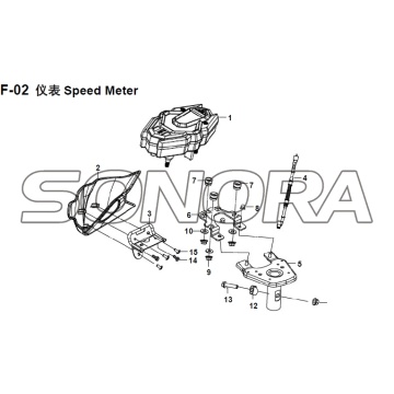 F-02 Speed Meter XS150T-8 CROX For SYM Spare Part Top Quality