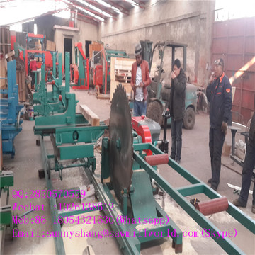 China fábrica venda madeira serraria com carruagem