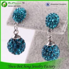 Boy and Girl Charm Lady Crystal Ball Earring