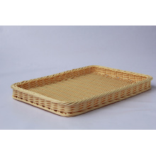 Customize size food grade plastic rattan basket